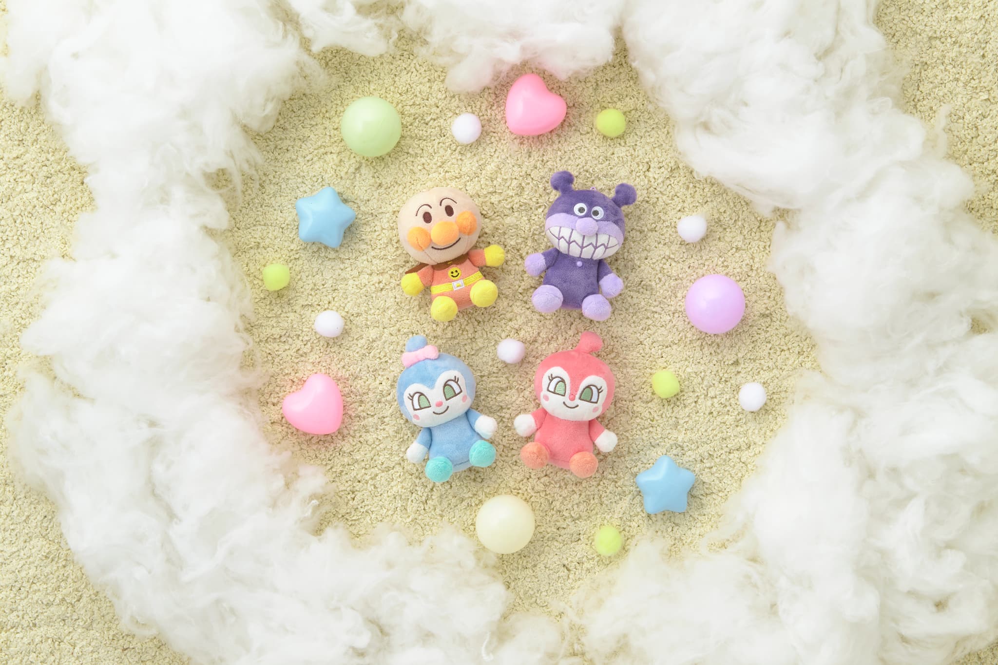 それいけ！アンパンマン ふんわりカラーますこっと 全4種 コンプリート セット ふんわりカラーますこっと アンパンマン｜セガ フェイブ トイ
